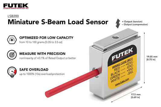 FUTEK LSB200 微型力傳感器